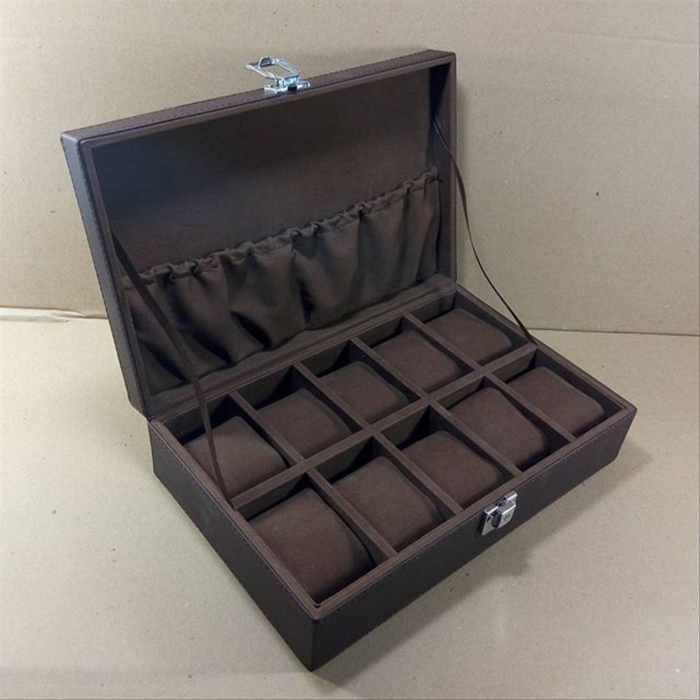 JUMBO - Large Size Watch Box With Lock | Kotak Tempat Jam Tangan Koper Bagus