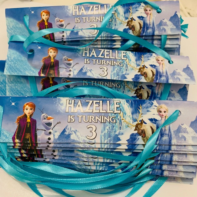 

Frozen 2 Label Plastik Goodiebag / Plastik Snack / Plastik Souvenir Birthday