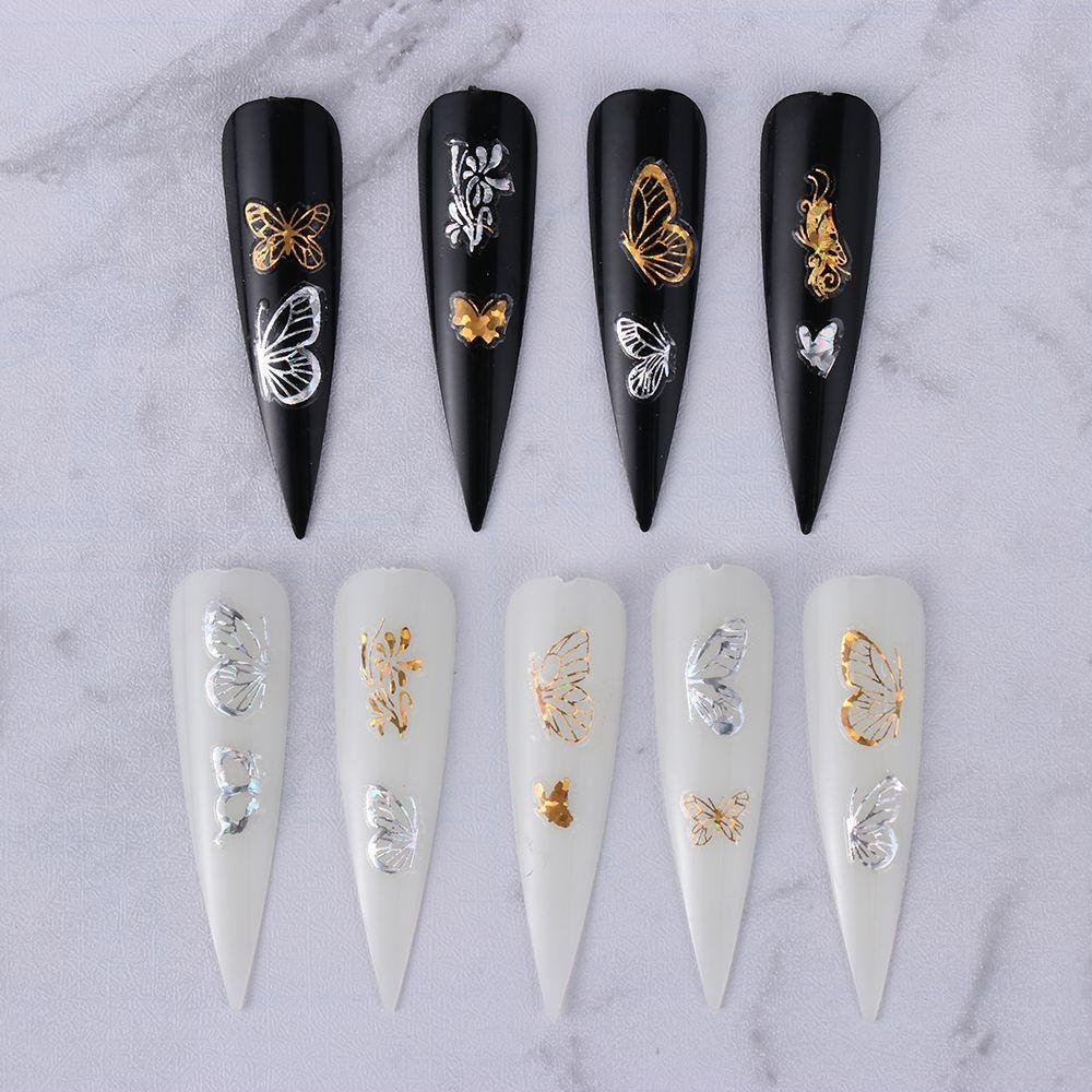 Preva Stiker Kuku Baru Emas Perak Nail Art Transfer Foils Nail Art Dekorasi Perekat Hologram