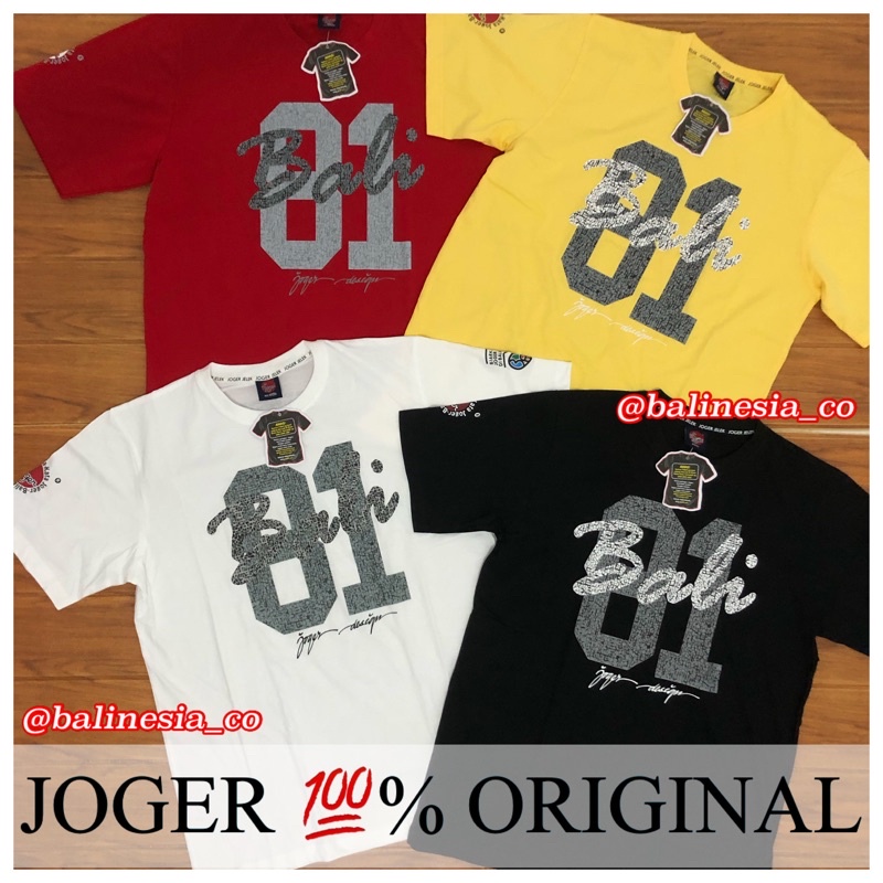 BALI 81 - JH14 - KAOS JOGER BALI DEWASA - ASLI 100% ORIGINAL - WARNA SESUAI FOTO - LENGAN PENDEK