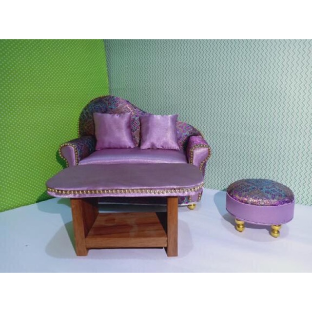 Sofa/kursi boneka barbie 30 cm