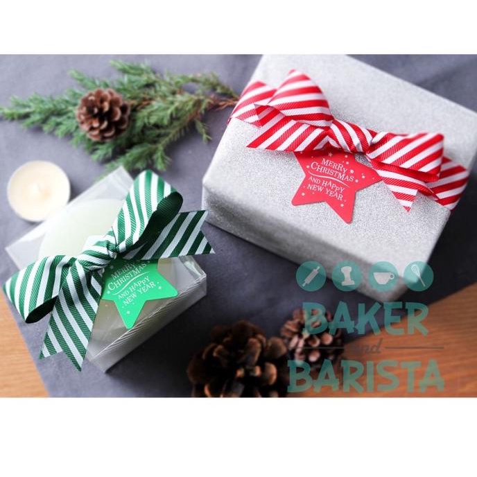 

Hanger Xmas Star Red 10pcs/set 047002 / Hiasan Box Kue Natal bakernbar99 Diminati Banget