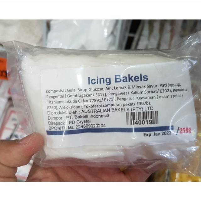 

BAKELS FONDANT ICING SUGAR (Gula Bubuk/Tepung Gula) 250GR