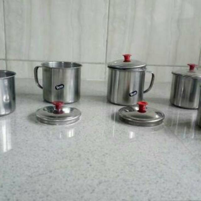 Gelas Stainless / Mug Stainless / Cangkir Stainless Diameter 9 cm