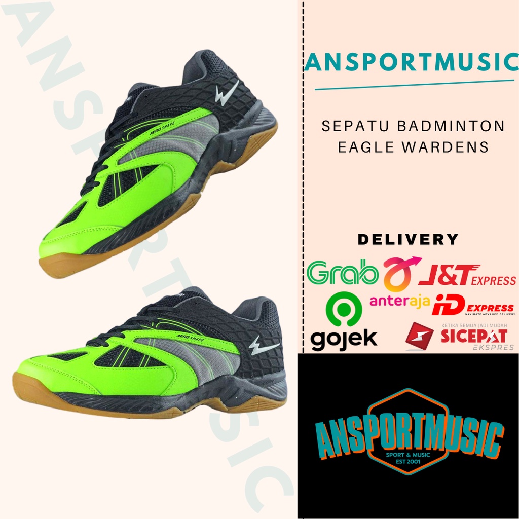 Sepatu Badminton Eagle Wardens Original 100%
