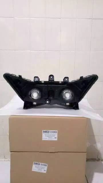 Reflektor headlamp plus mika  lampu depan Vario 125 tekno lama komplit 2013 2014