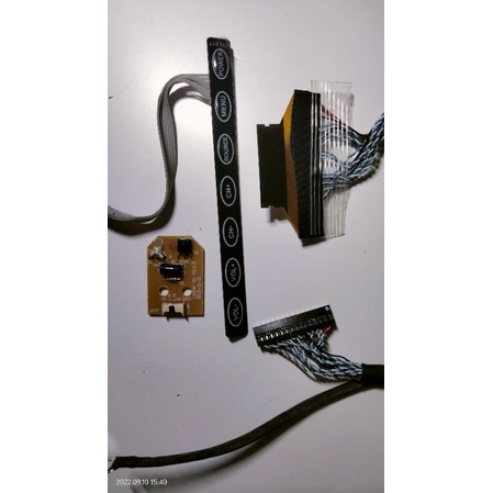 IR SENSOR TOMBOL MANUAL SOCKET KABEL FLEXIBEL FLEXI LVDS TV LED SMART AKARI LE-43D99SBS LE 43D99SBS 