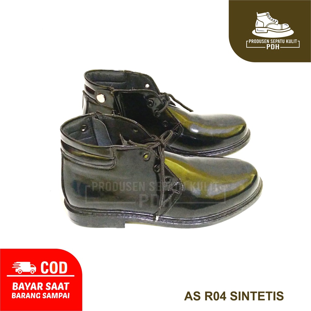 SEPATU PDH TALI RESLETING 04 KILAP MENGKILAP JATAH POLRI TNI SATPAM SEPATU DINAS PRIA