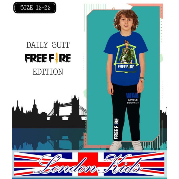 Set London Kids Free Fire Size 16-26