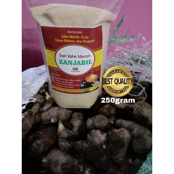 

Jahe Merah Bubuk 250gram Zanjabil plus daun Bidara dan doa kesembuhan
