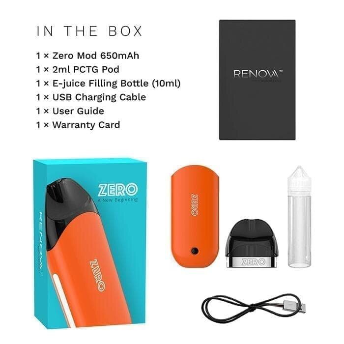 AUTHENTIC ZERO RENOVA PODS STARTER KIT BY VAPORESSO POD VAPE MOD