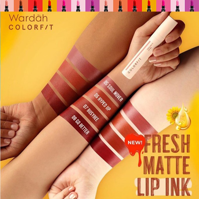 Wardah  [ BARU ] Colorfit Lip Ink Serum Infused Lip Liquid Cream ✰ ascocobeauty ✰