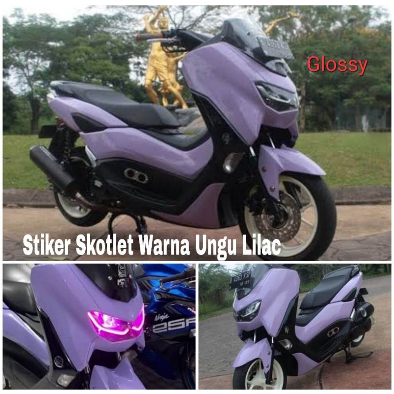 Sticker Anolly G1026 M2026 Light Purple Ungu Lilac Glossy Doff