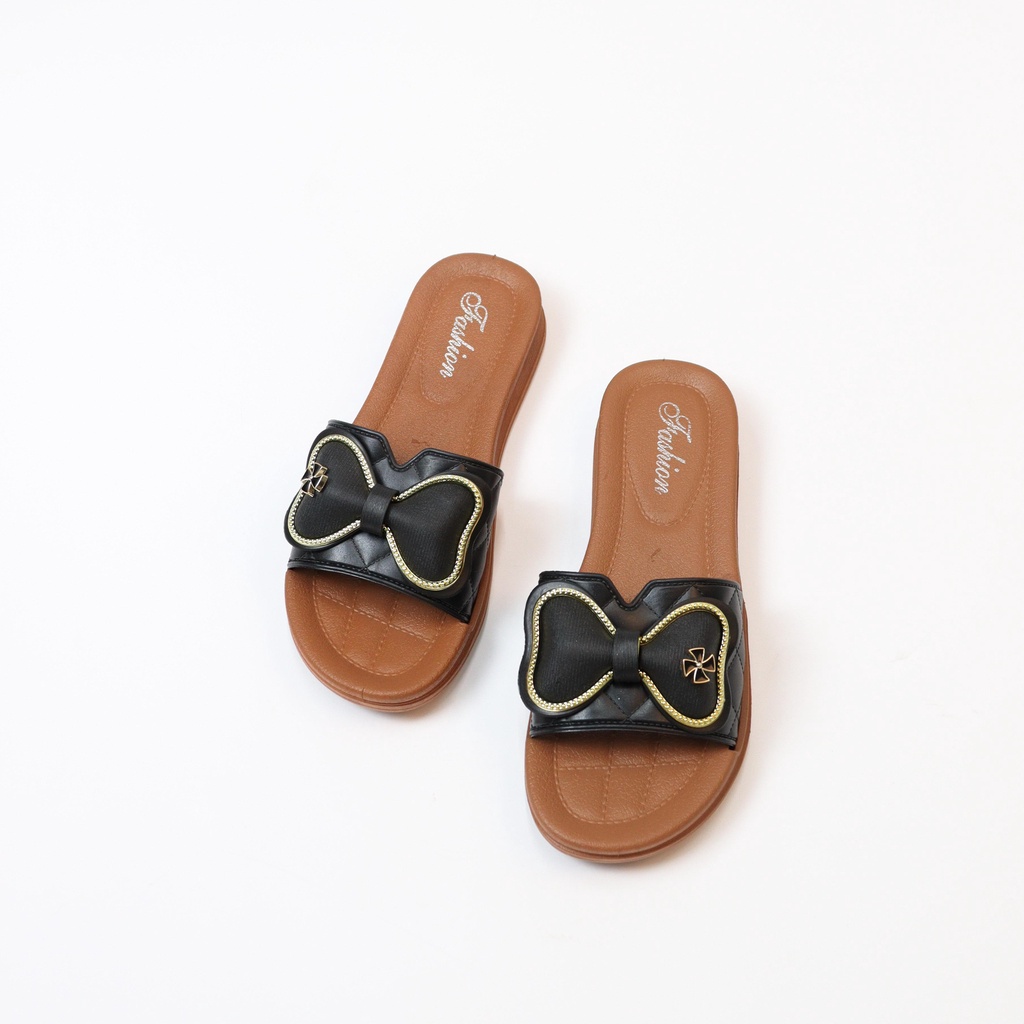 Kevia Sandal Pita Wanita Slip On - Demorin Sendal