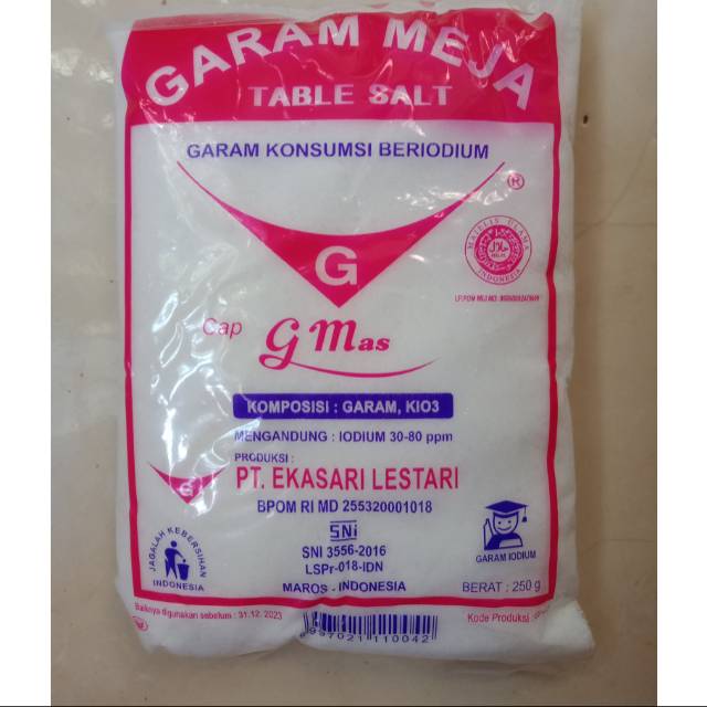 

Garam halus 250 gr