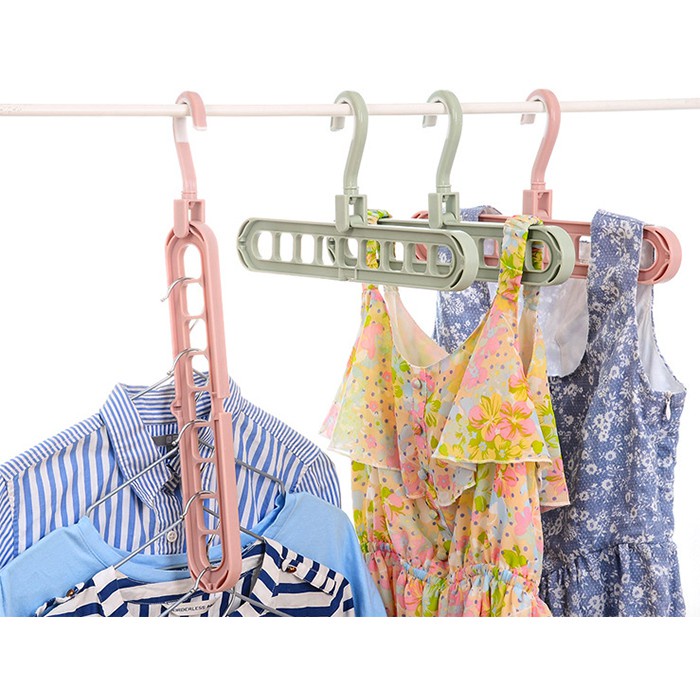 MAGIC HANGER INSTAN / GANTUNGAN BAJU LEMARI PAKAIAN WONDER HANGER 9 IN 1 / GANTUNGAN BAJU SERBAGUNA - FLIPKART