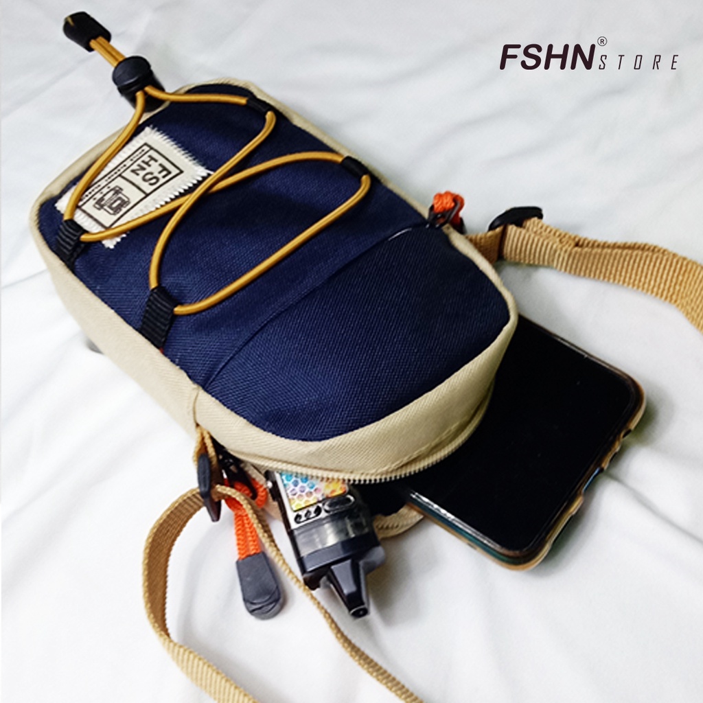 Tas Selempang Pria Hanging Wallet premium Shine tas Selempang pria import Batam