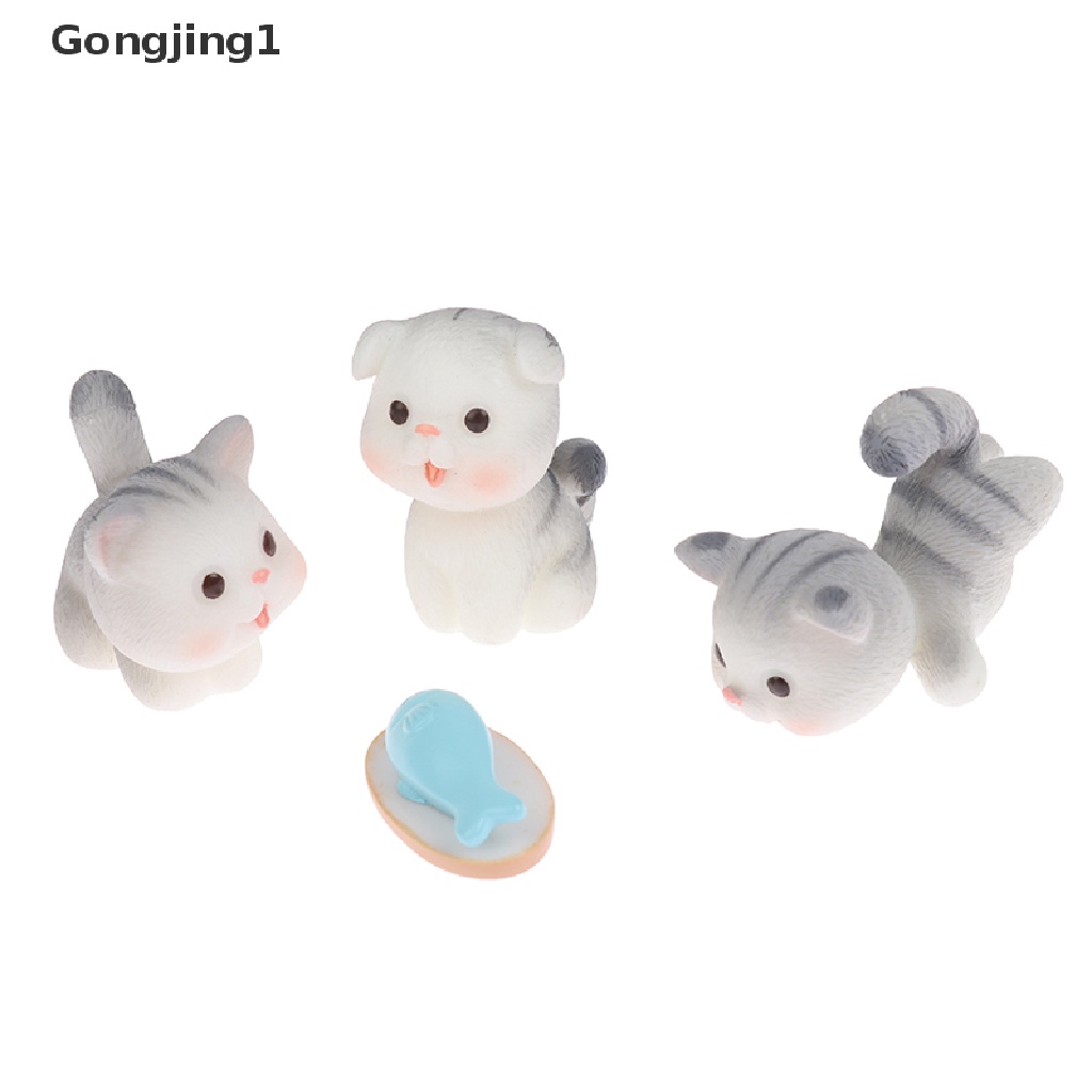 Gongjing1 Miniatur Kucing Lucu Untuk Dekorasi Rumah / Mainan Anak DIY