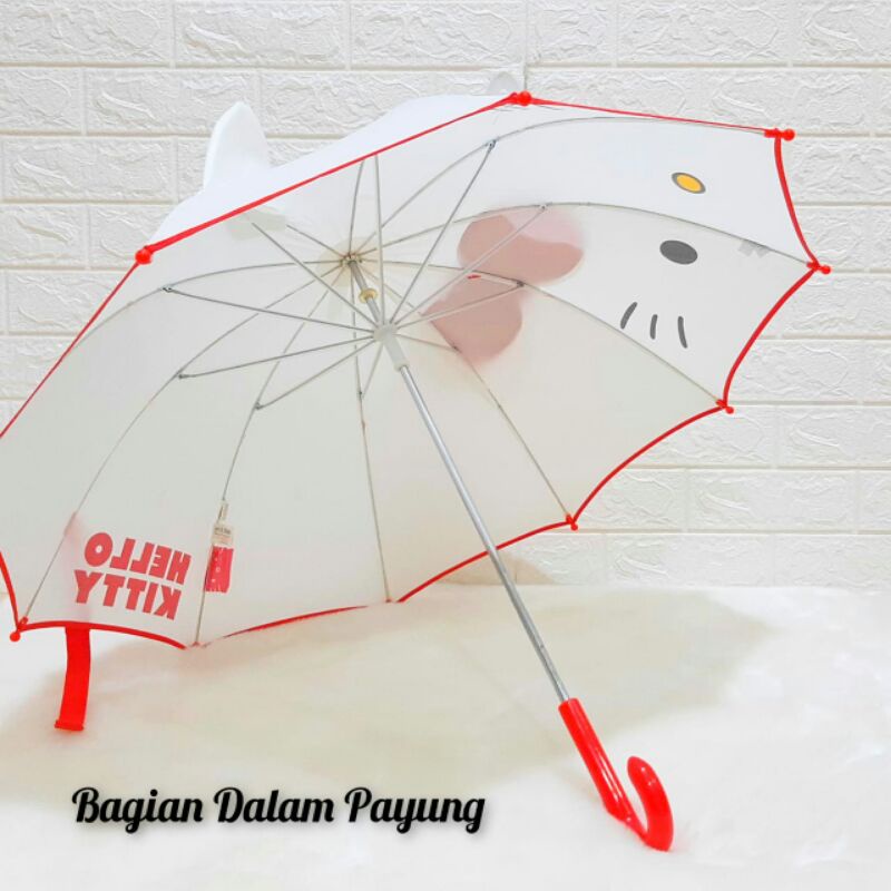 Umbrella Payung Anak Cute Kitty Panjang 62cm