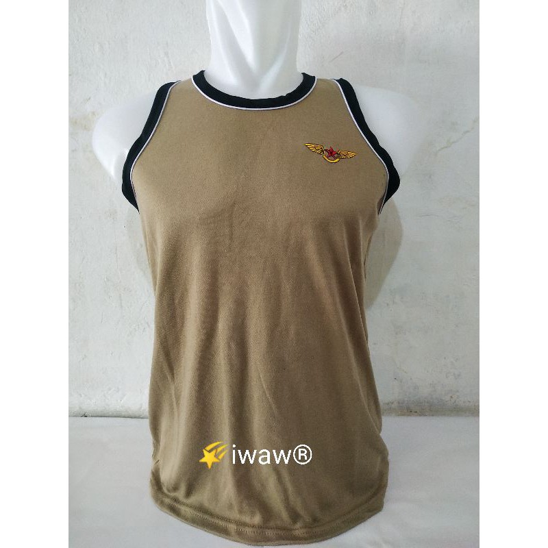 KAOS SINGLET BAHAN LEMBUT MOTIF WARNA