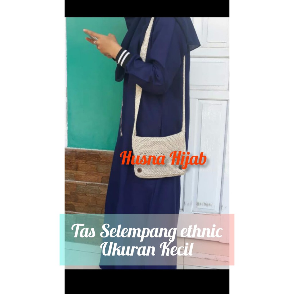 Brand Elgheera Tas Rajut Selempang Ethnic Kecil / Tas Selempang Standar