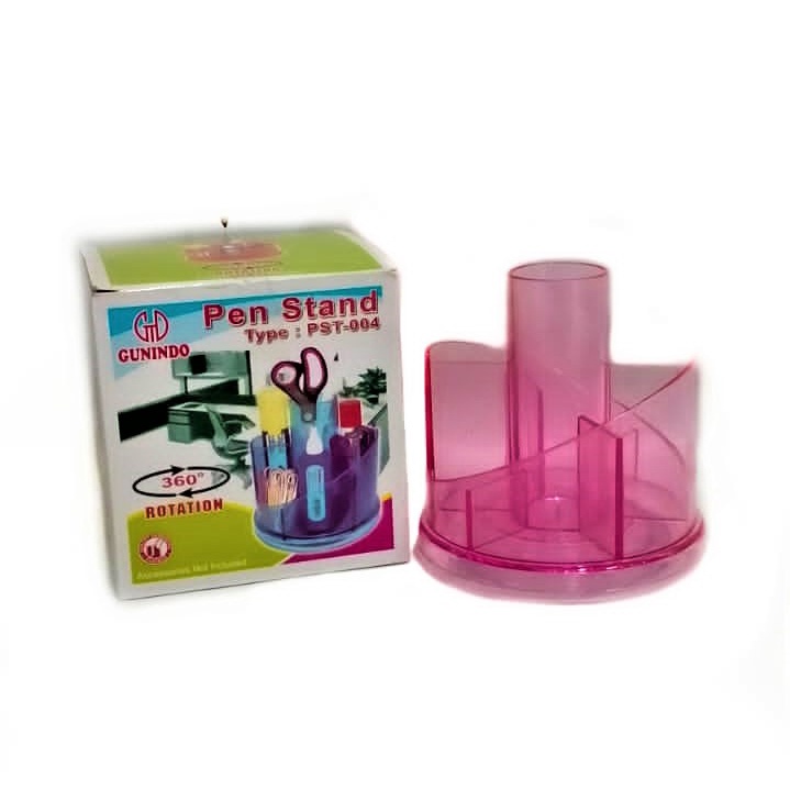 

PEN HOLDER STATIONERY STAND PUTAR PLASTIK WARNA PST-004 GUNINDO PENGATUR TEMPAT ALAT TULIS MEJA