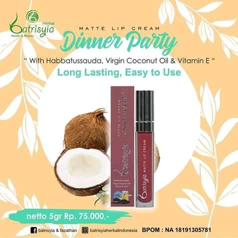 Batrisyia Matte Lip Cream Dinner Party (DP)