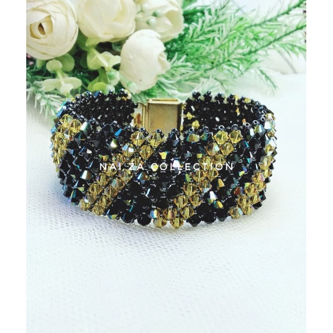 Gelang Swarovski Bicone Beads Bracelet Swarovski