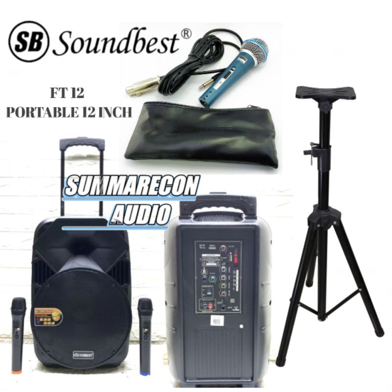 Portable Speaker Soundbest FT 12 Original Bluetooth Speaker 12 Inch