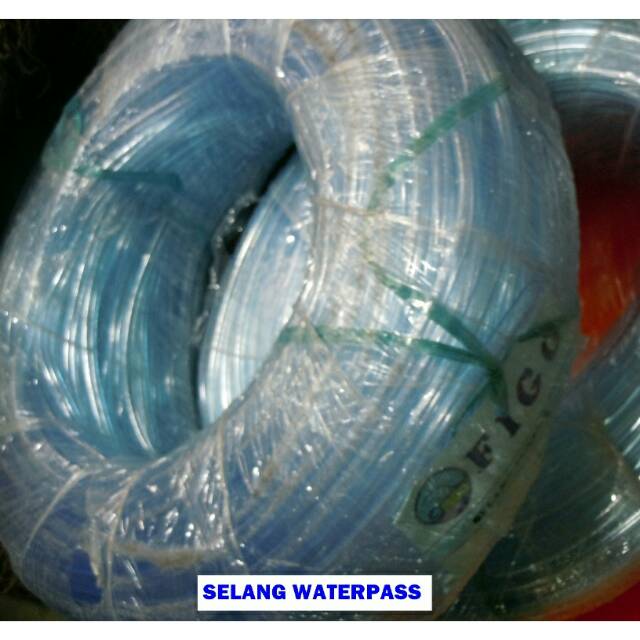 Selang Waterpass Tukang Tebal / Transparan Elastis Tebal 1/4&quot; 100M Merk Figo