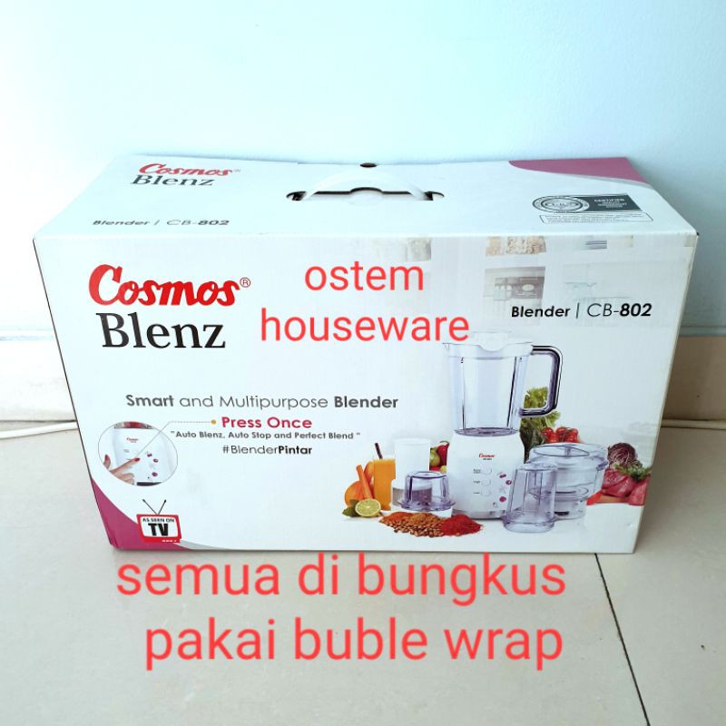 Jual COSMOS BLENDER PINTAR MULTI FUNGSI 5 IN 1, 1.2L CB802 | Shopee ...