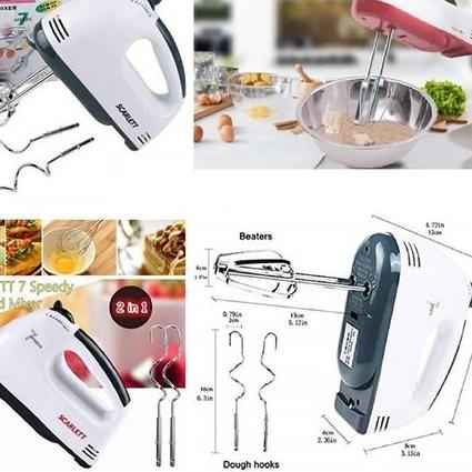 SHENAR, HAND MIXER SCARLETT PENGOCOK TELUR KUE / MIXER TANGAN ELEKTRIK