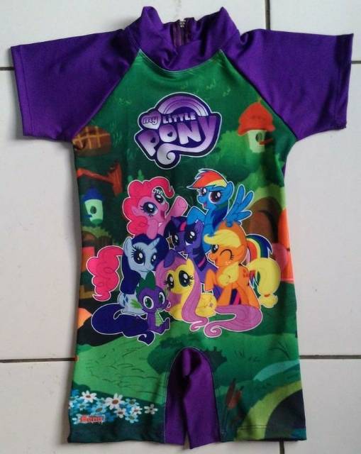 BAJU RENANG ANAK CEWEK HELLO KITTY / KUDA PONY / FROZEN BEN'S ORI ORIGINAL