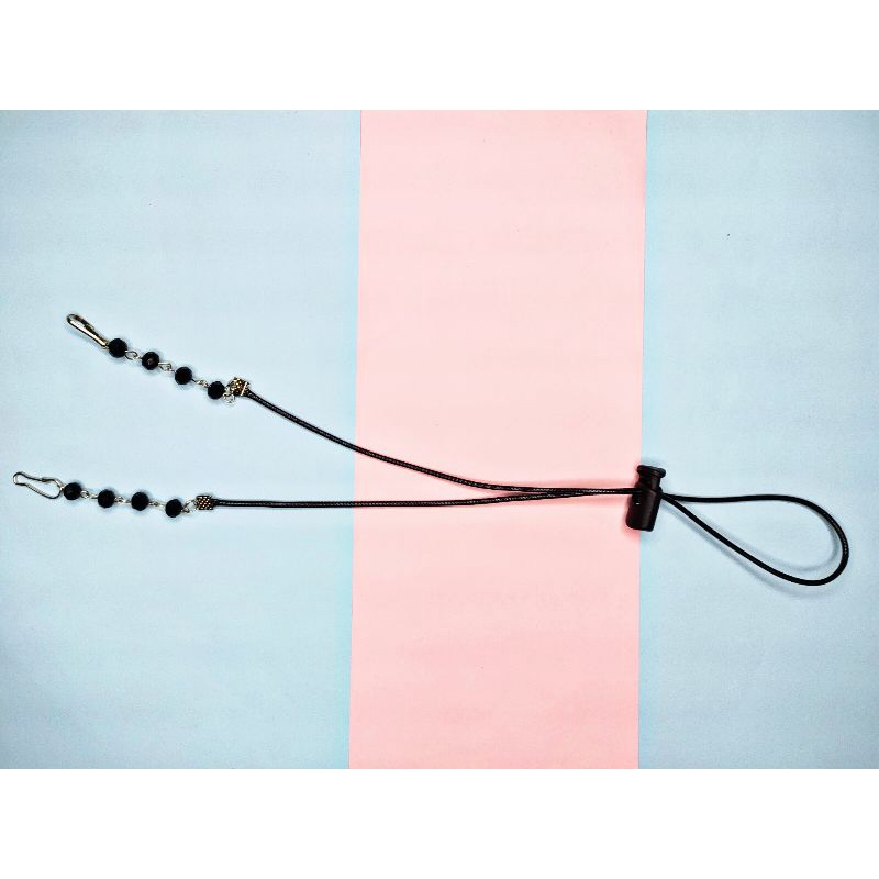 Kaitan Masker Mutiara Murah/ Starp Masker Hijab dan Non hijab Mutiara Kristal Kalung Starp