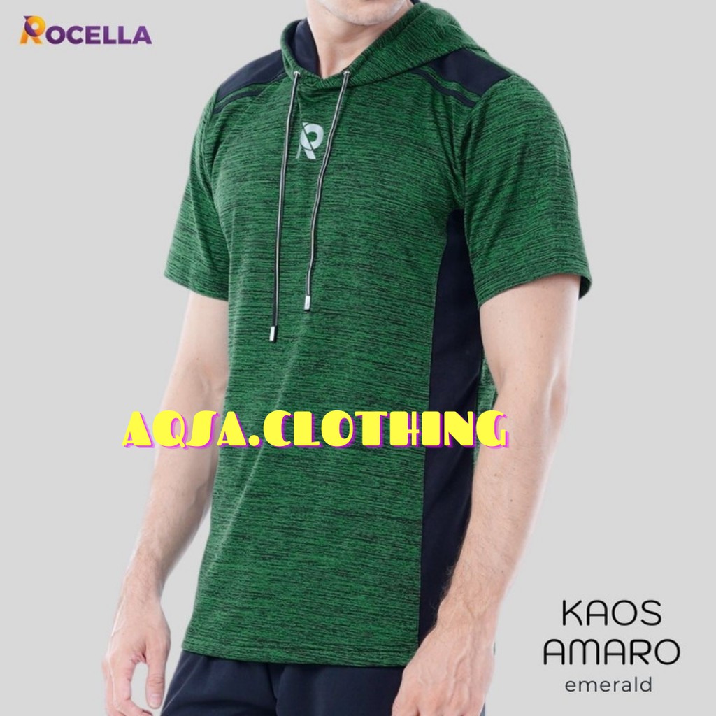 KAOS HOODIE PRIA LENGAN PENDEK - ROCELLA