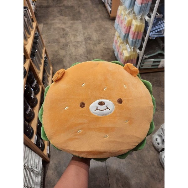 miniso boneka bantal hamburger lucu