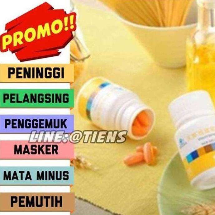 PROMO Tiens Vitaline Vitality Softgel, Obat Herbal Mata Minus, Pemutih Kulit Asli