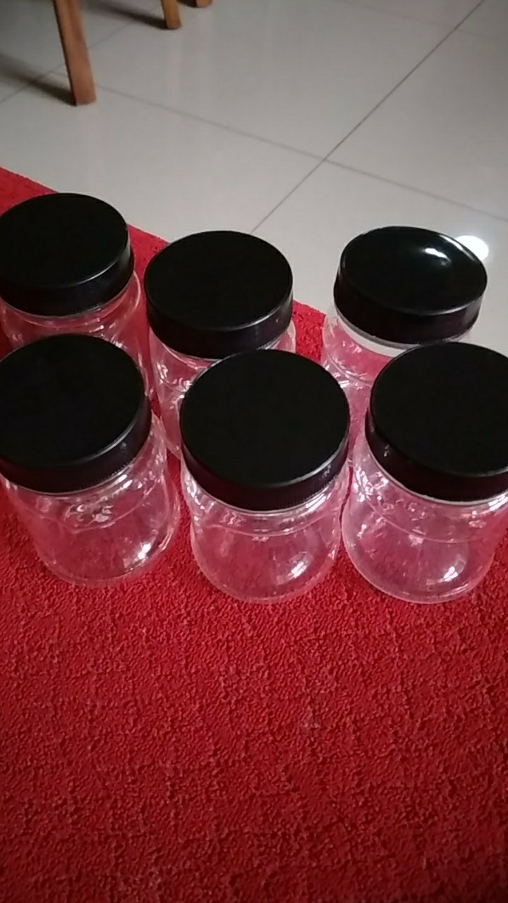 200ml Round Ukiran Hati /toples /jar /plastik