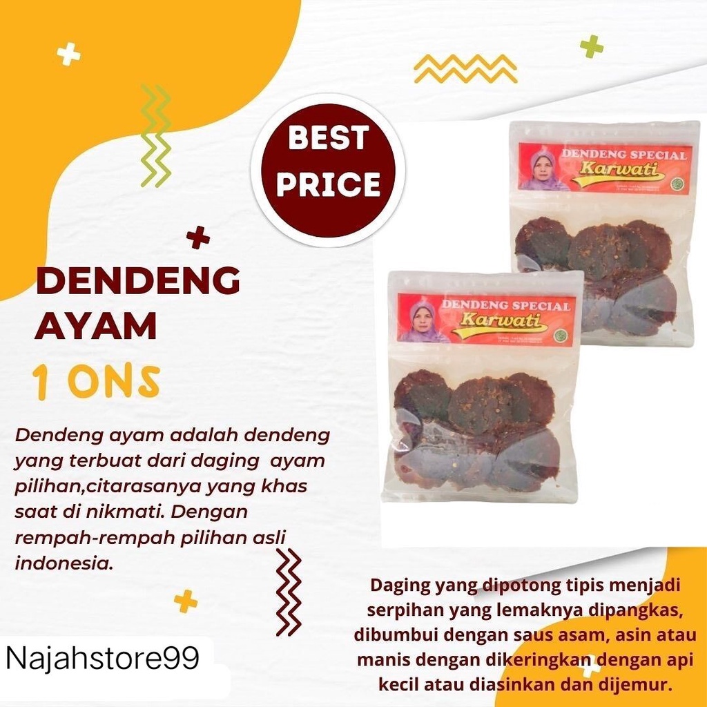 

DENDENG AYAM SPECIAL karwati 1ons COD Bayar ditempat