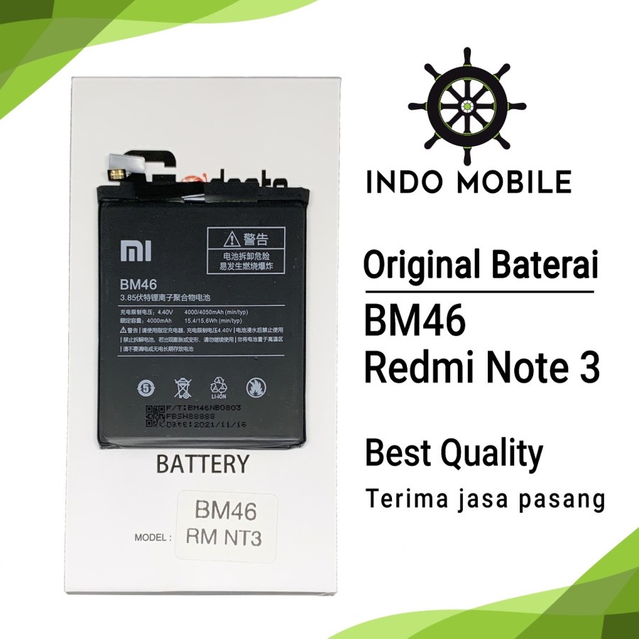 BATTERY BM46 BM 46 REDMI NOTE 3