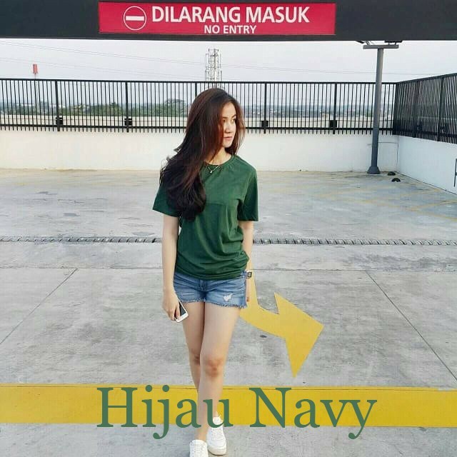 Kaos Polos UNISEX Oneck 20s HIJAU NAVY || BAJU POLOS COWOK CEWEK || Size: ANAK dan DEWASA