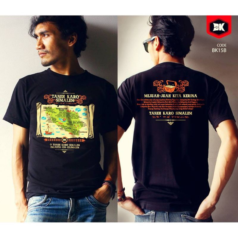 Kaos Ethnik Batak Karo Taneh Karo Simalem bahan cc30s