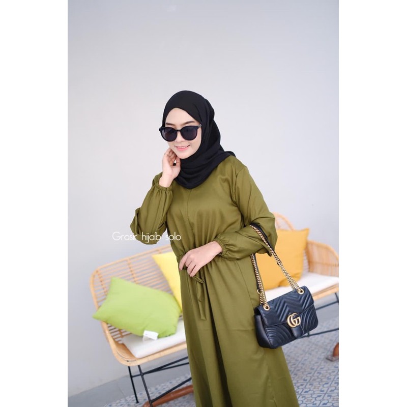 (MGA) GAMIS APINA REMPEL BUSUI DRESS MOSCREPE PREMIUM