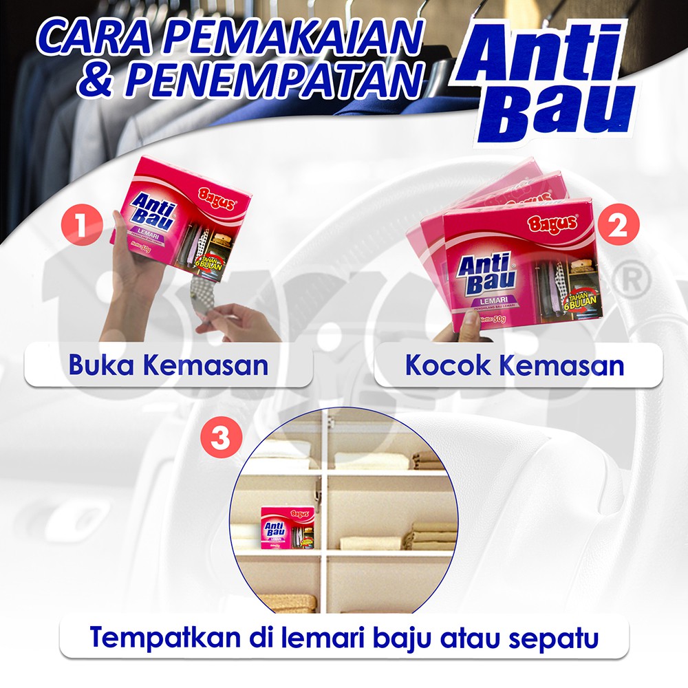 Bagus Anti Bau Lemari Penghilang bau lemari 50 gr W-20311