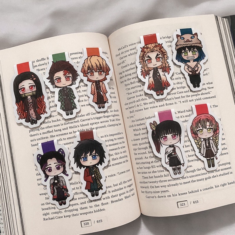 

Demon Slayer Kimetsu no Yaiba Magnetic Bookmark | Pembatas Buku
