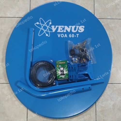 Paket Grosir 10 Set Dish venus 60 cm + Lnb + Kabel 15 Meter