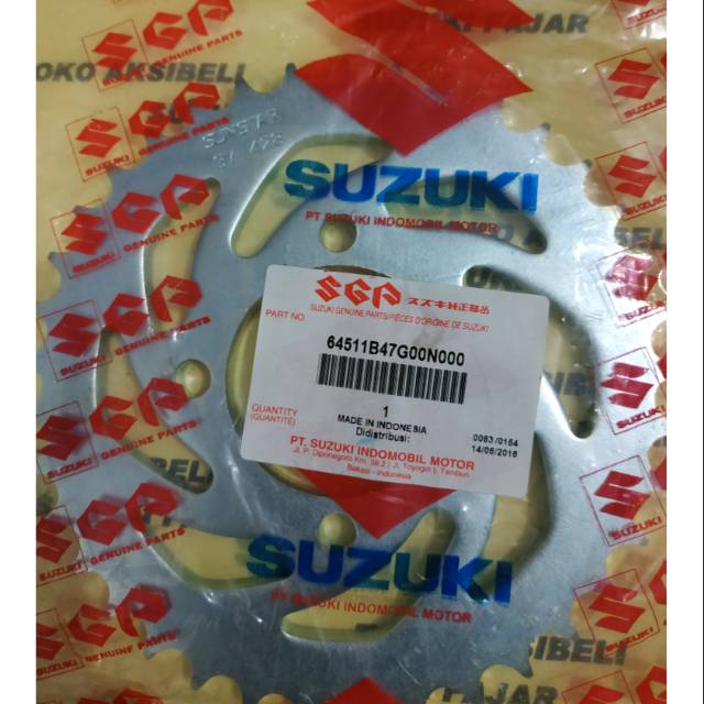 Gear belakang Suzuki A100 mata 37