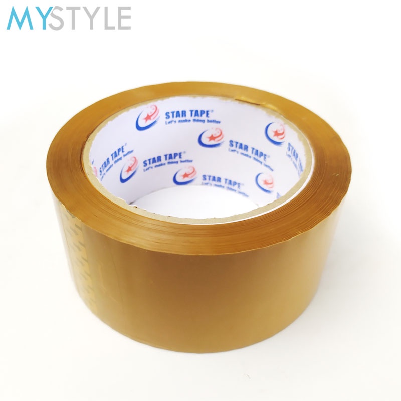 HAPPY TIME LAKBAN OPP STAR TAPE BENING/COKLAT 48mm LAKBAN MURAH BAGUS PLESTER DAYA REKAT SANGAT KUAT DAN TEBAL