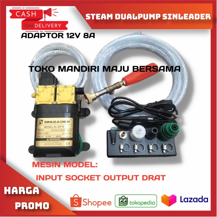 ALAT CUCI MOTOR / MOBIL / DOORSMEER / DUAL PUMP SINLEADER ORIGINAL