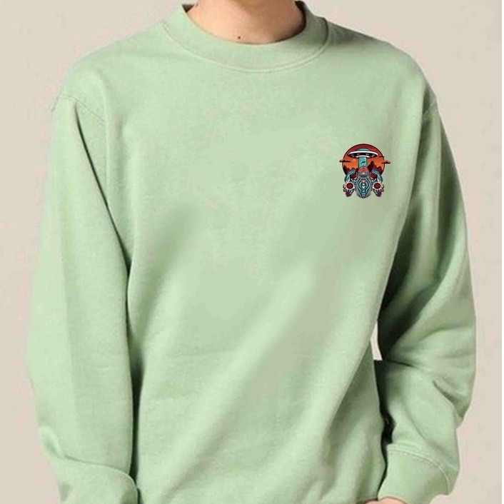 Sweater Crewneck fremdulo Pria Fleece Size M - XXL